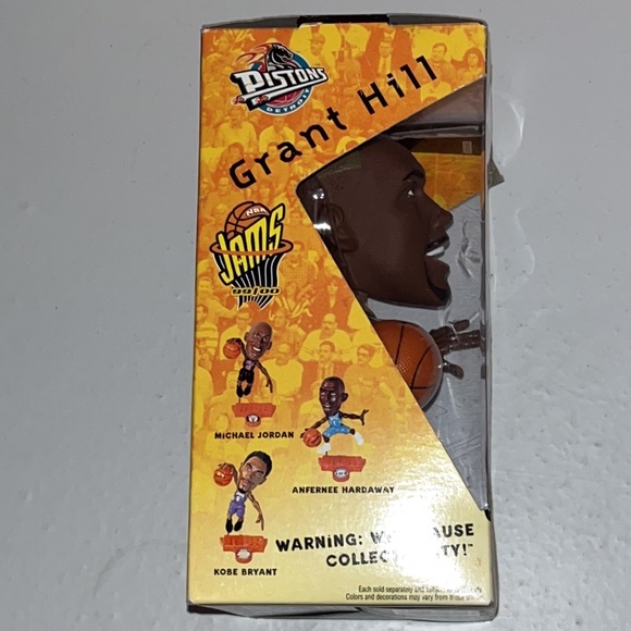 1999 NBA ULTRA JAMS! DETROIT PISTONS GRANT HILL  LIMITED Heads Up Bobblehead - Picture 8 of 8